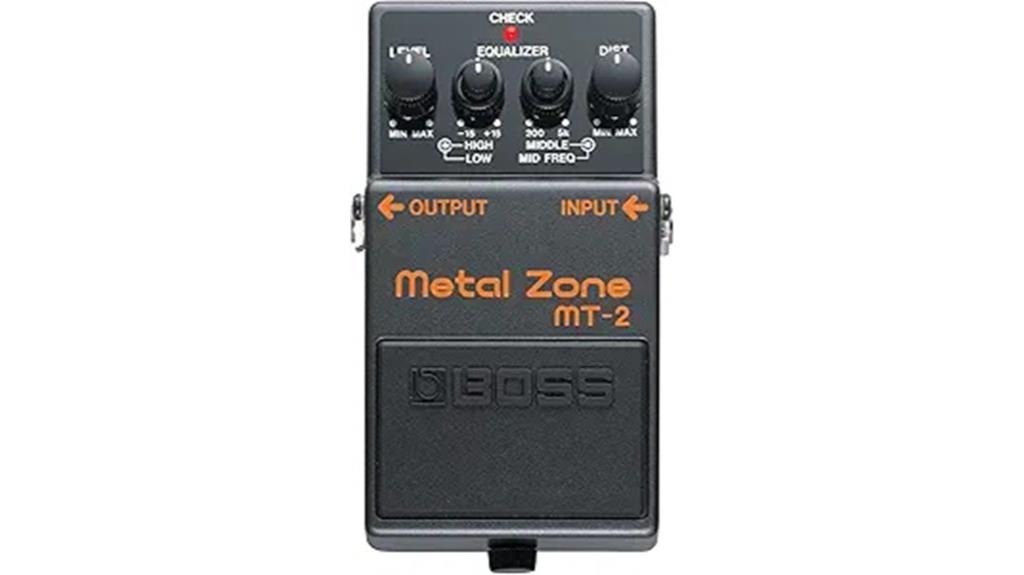 metal distortion guitar pedal