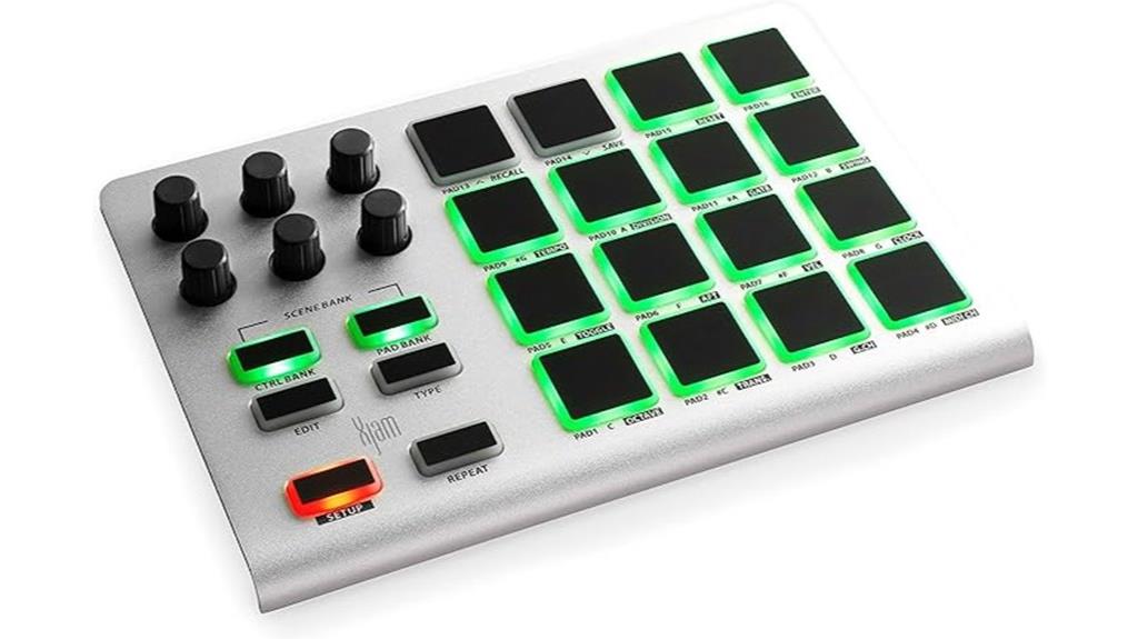 midi controller with pads