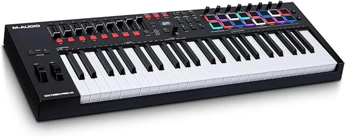 midi keyboard with 49 keys