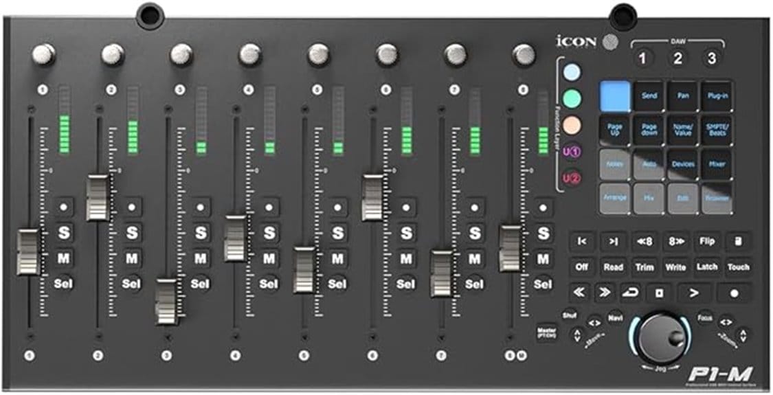 motorized faders control surface