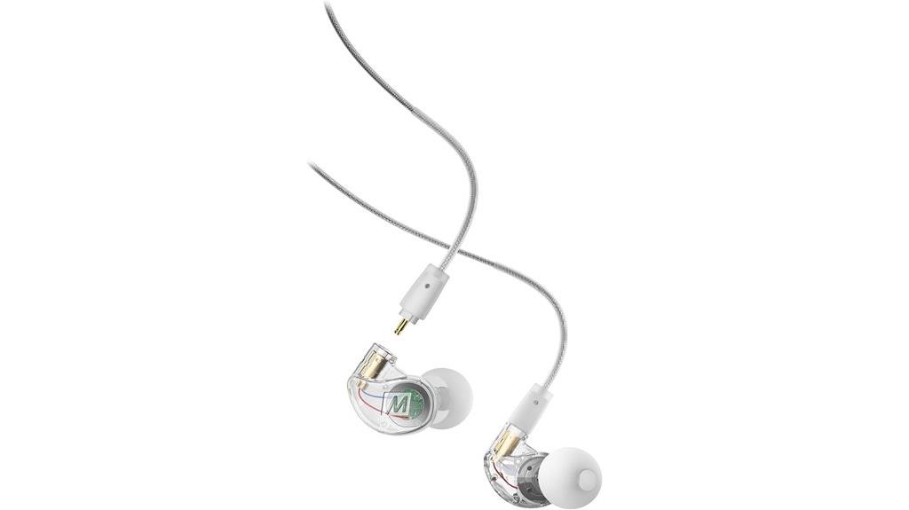 musician focused in ear monitors