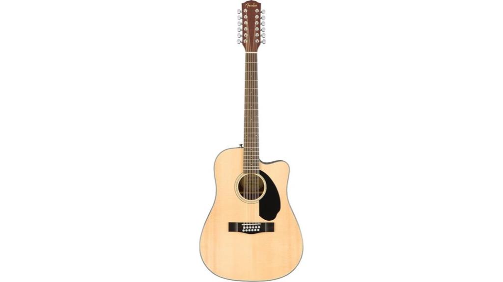 natural 12 string acoustic guitar