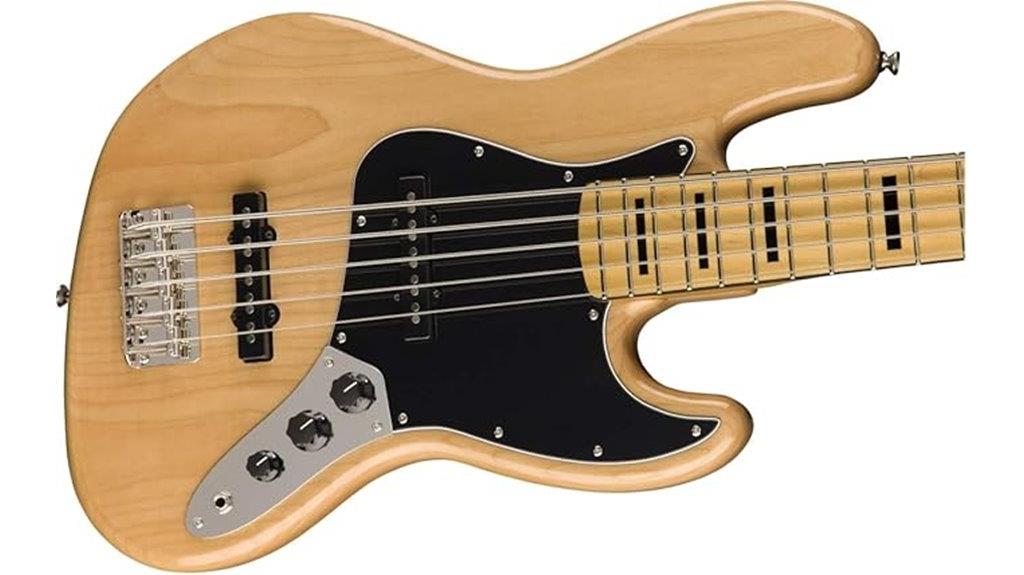 natural 5 string jazz bass