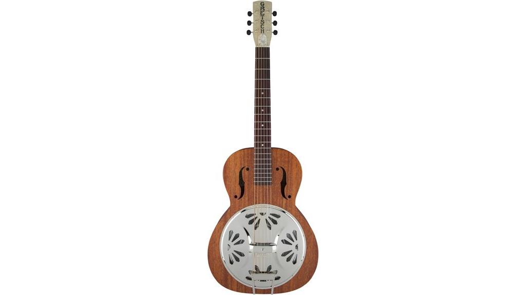 natural finish resonator guitar