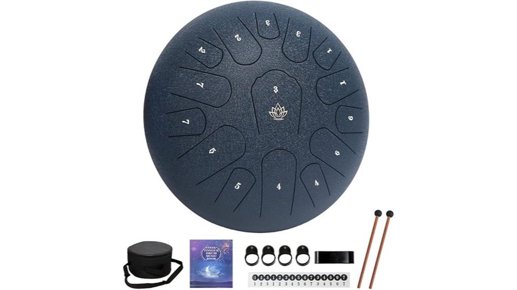 navy blue steel tongue drum