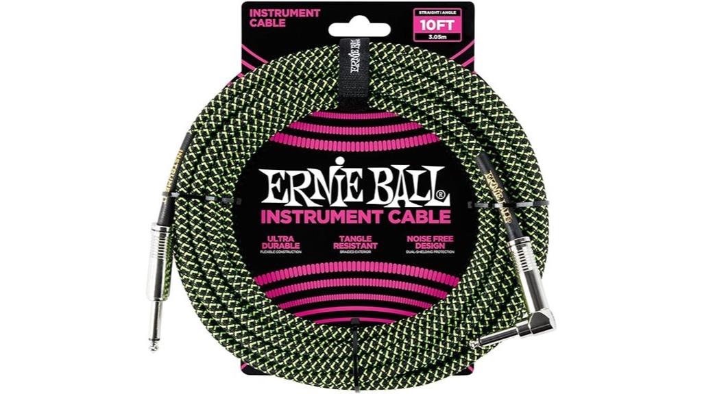 neon green braided cable