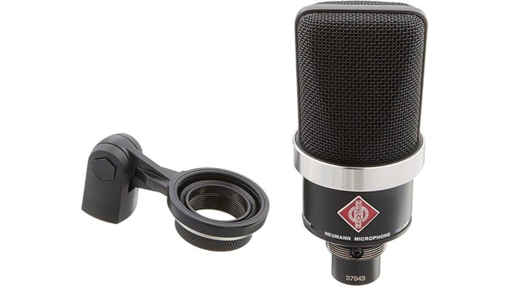 neumann black condenser microphone