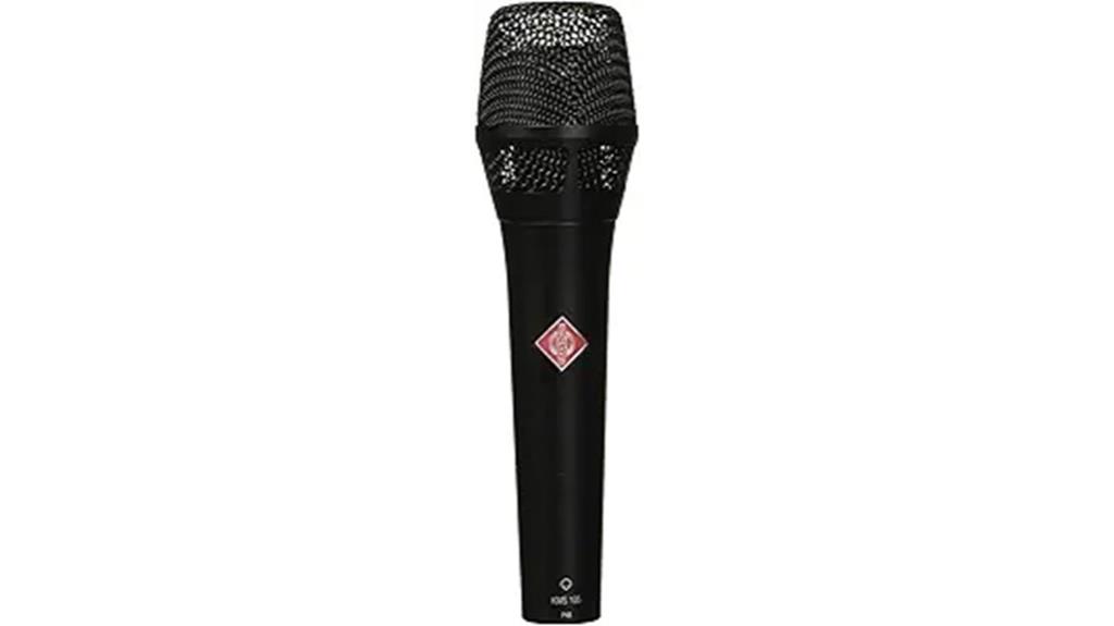 neumann super cardioid microphone black