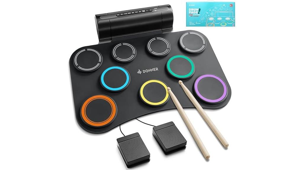 nine pad electronic drums