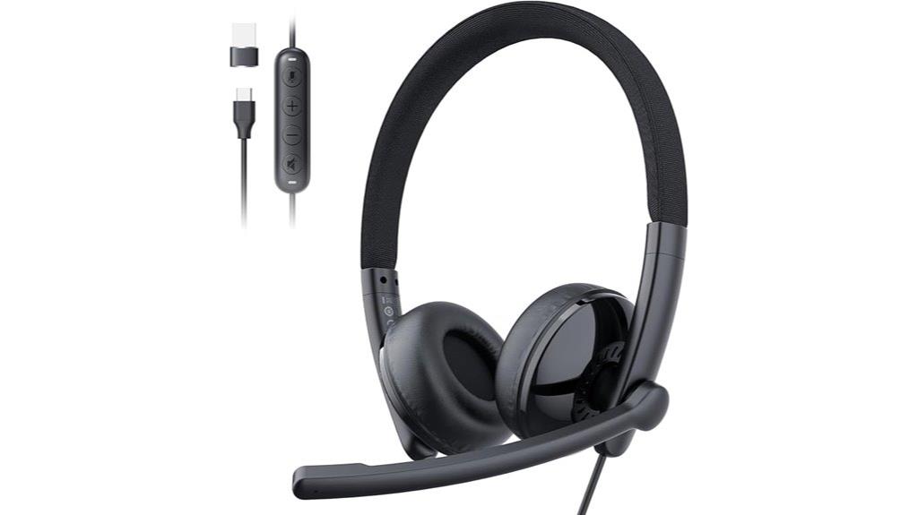 noise cancelling wired headset