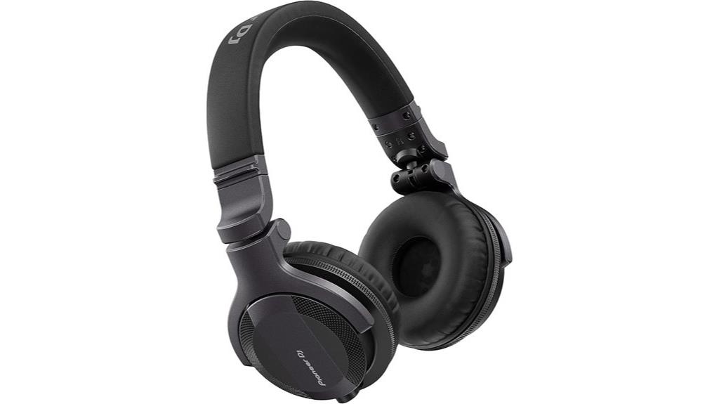 on ear dj headphones black