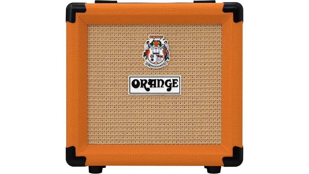 orange closed back cabinet