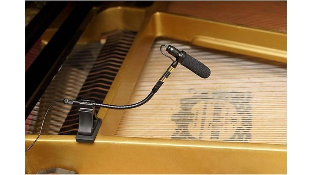 piano microphone with connectors
