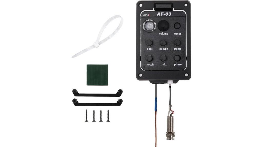 plastic acoustic guitar preamp