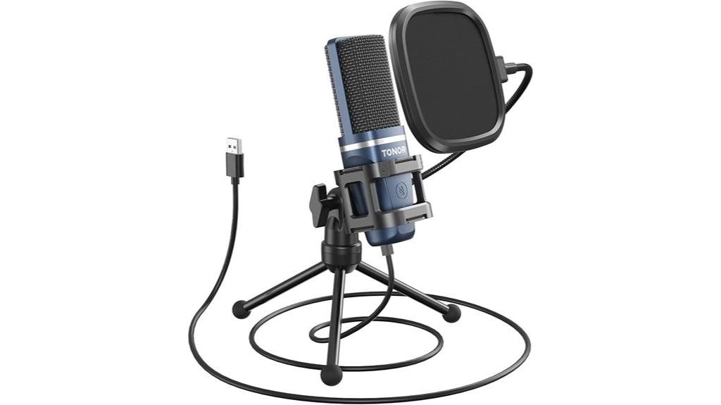 podcast usb microphone set
