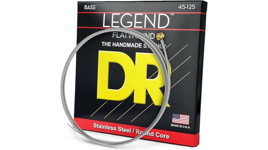 polished flatwound bass strings