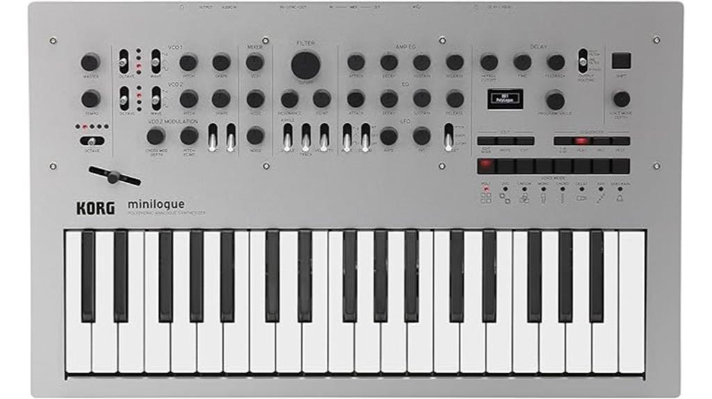 polyphonic analog synthesizer keyboard