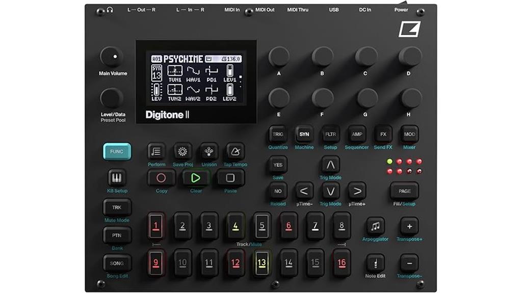 polyphonic digital synthesizer features