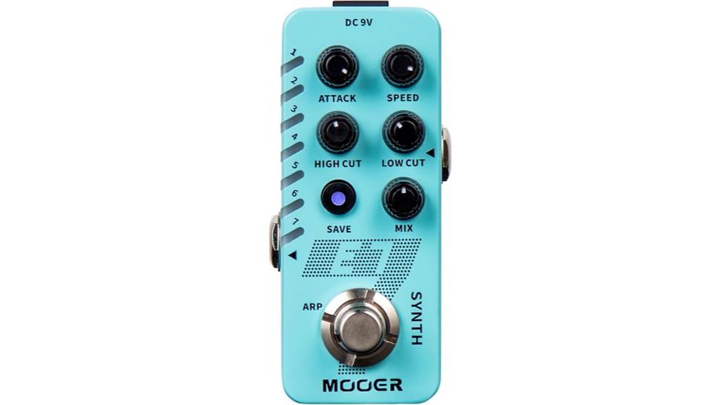 polyphonic guitar synthesizer pedal