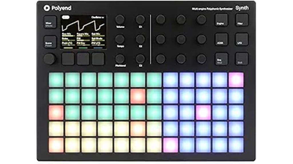 polyphonic synthesizer with multiple engines