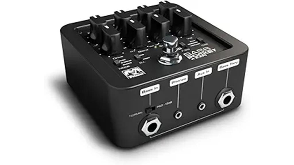 portable bass preamp device