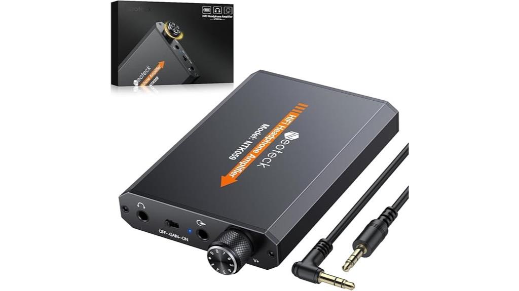 portable headphone amplifier device