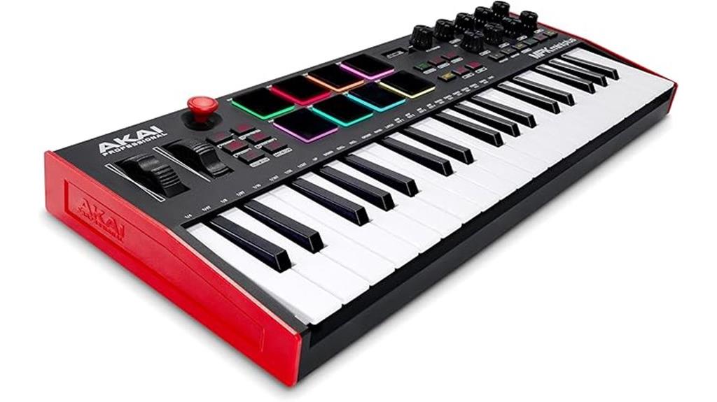 portable midi keyboard controller
