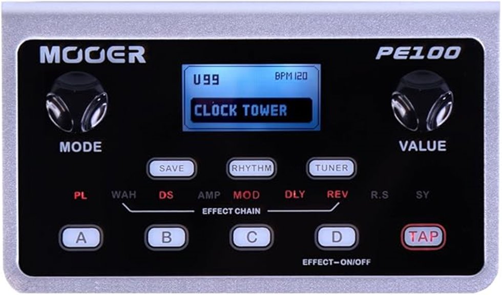 portable multi effects pedal