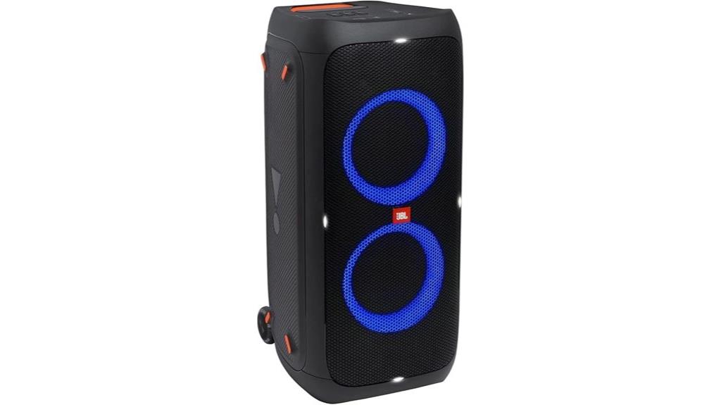 portable speaker with lights