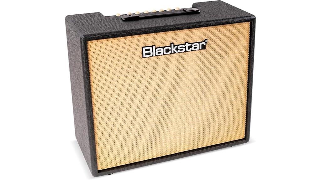 powerful black guitar amplifier