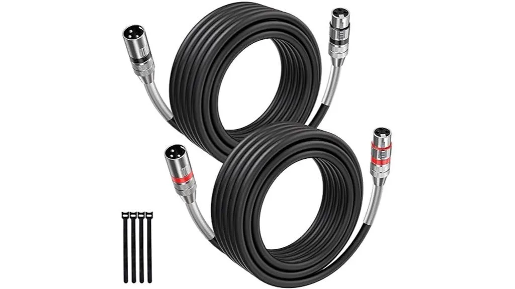 premium 25ft xlr cables
