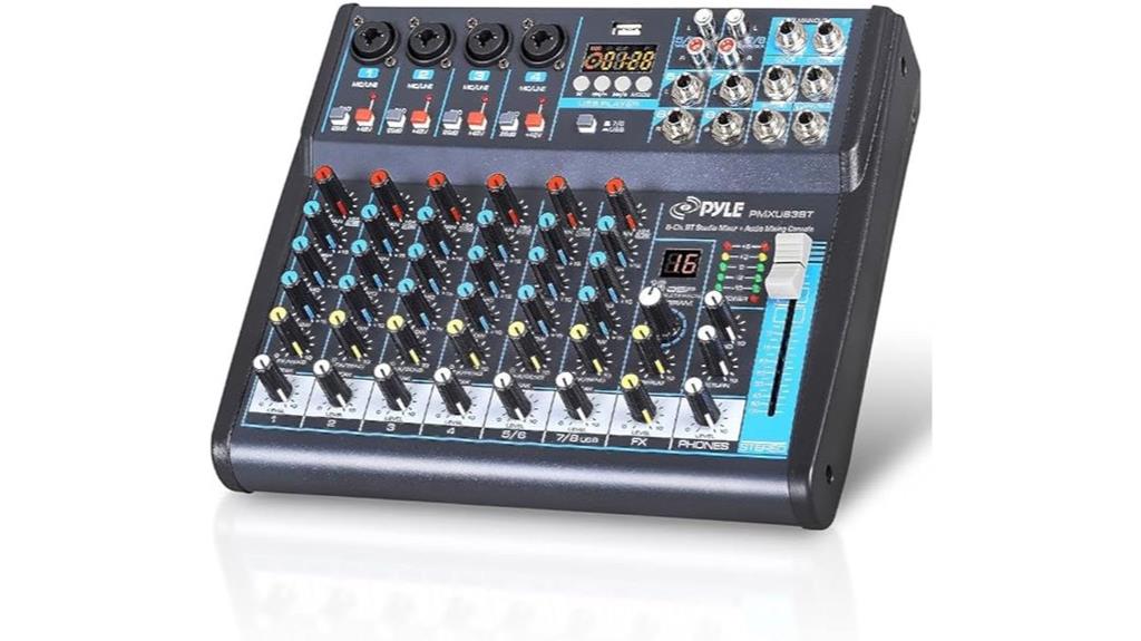 professional audio mixer console