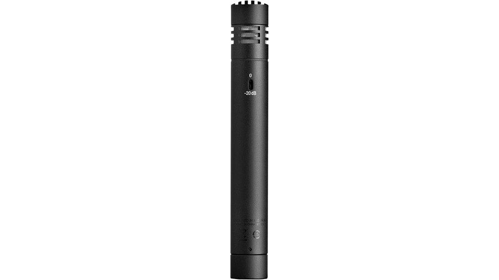 professional black condenser microphone