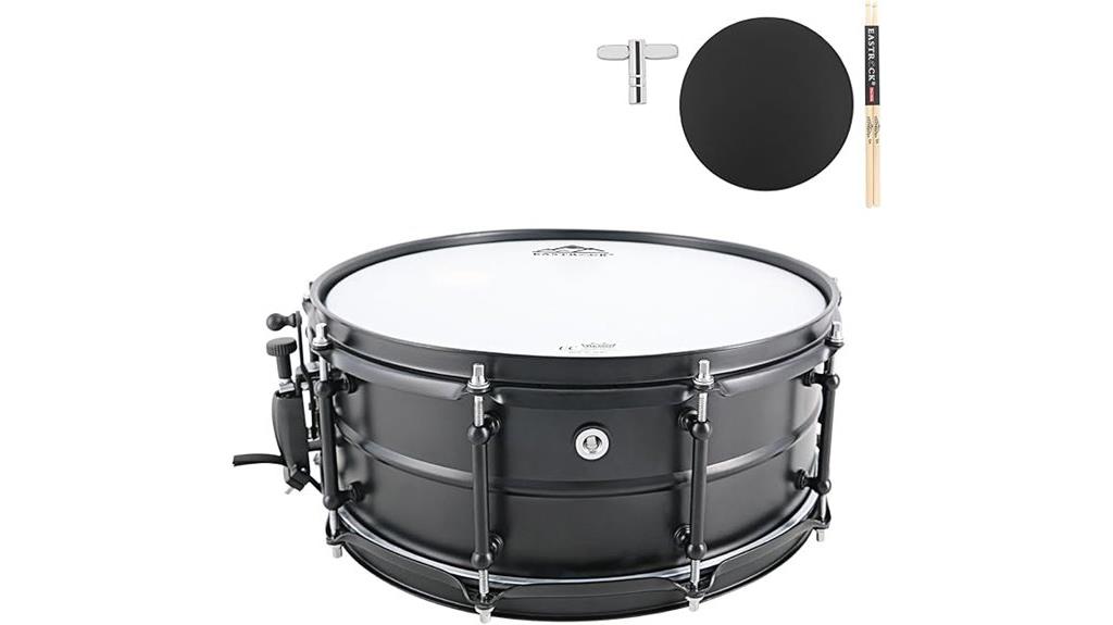 professional black snare drum