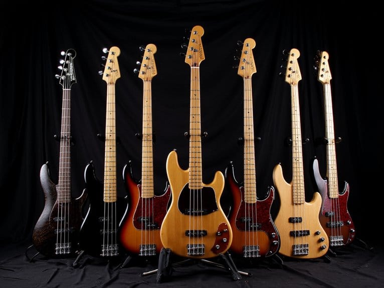 professional quality bass guitars