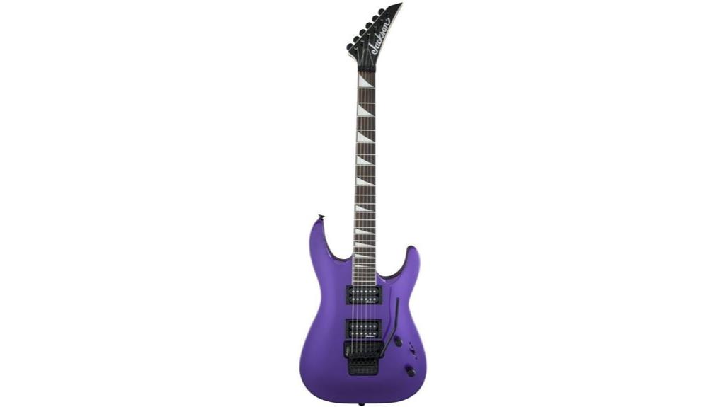 purple arch top guitar