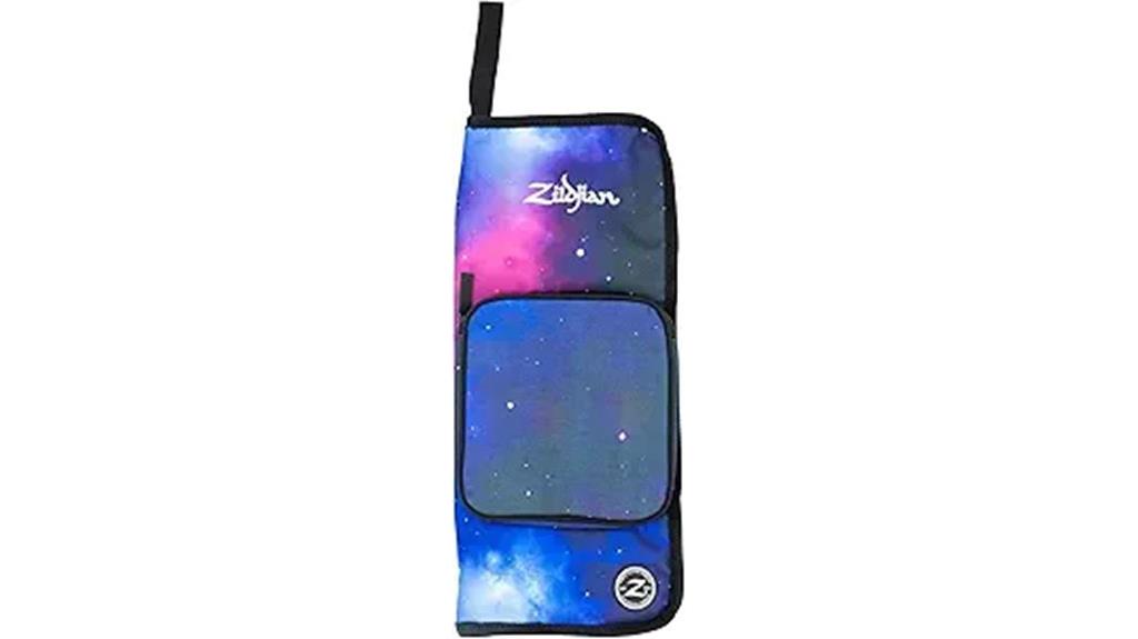purple galaxy stick bag