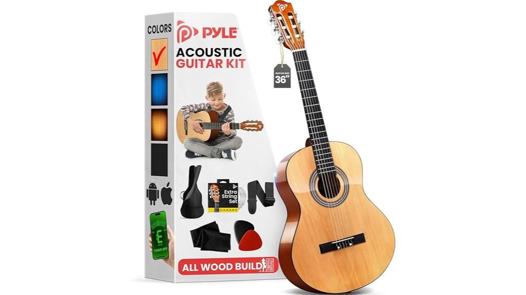 pyle 3 4 acoustic guitar