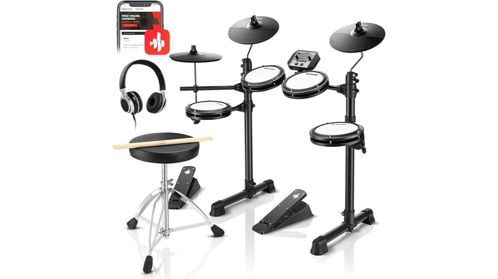 quiet mesh drum set