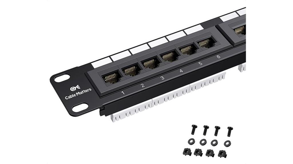 rackmount cat6 patch panel