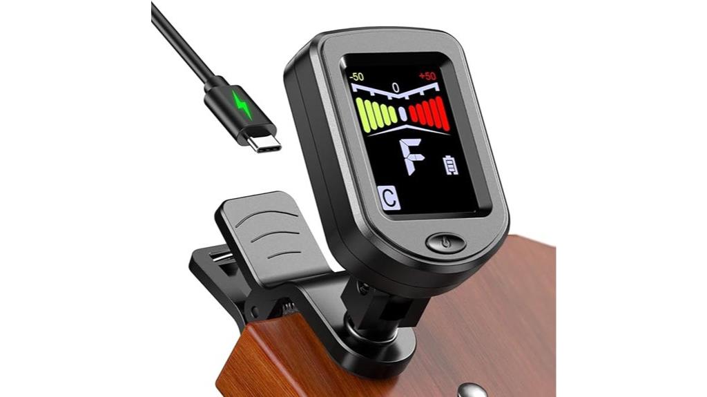 rechargeable clip on tuner
