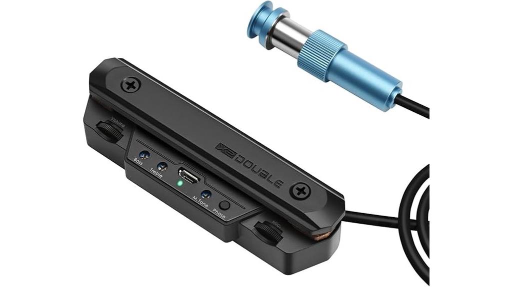 rechargeable soundhole guitar pickup