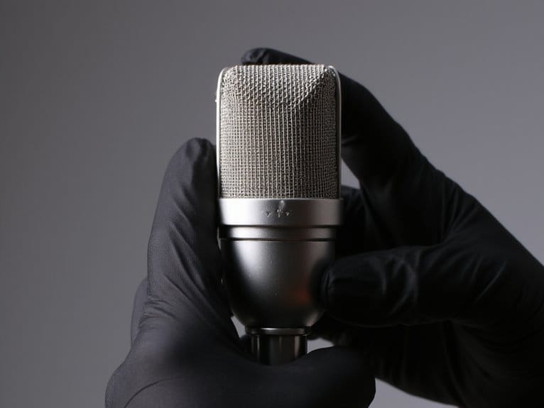 reduce microphone handling noise