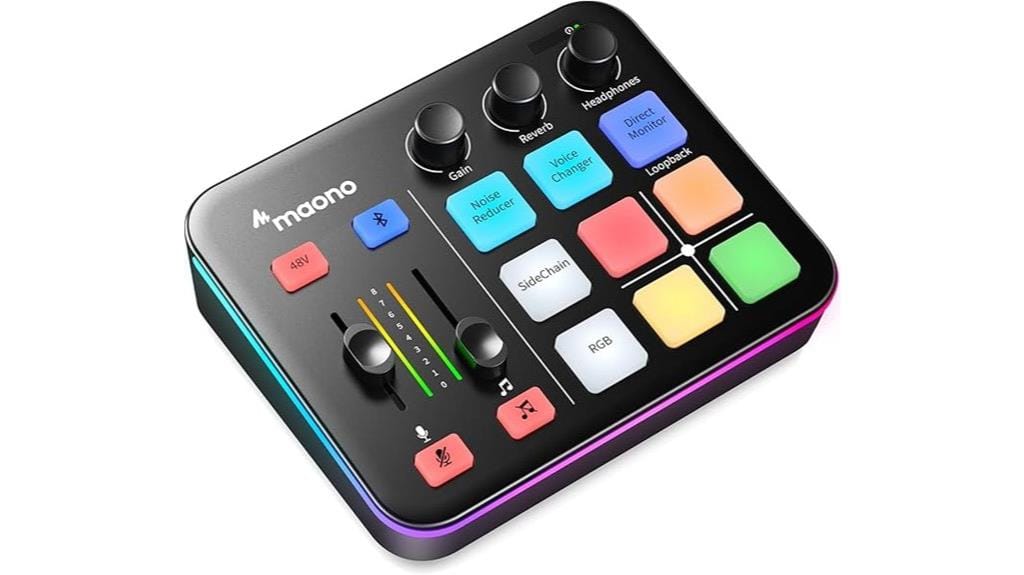 rgb bluetooth gaming mixer