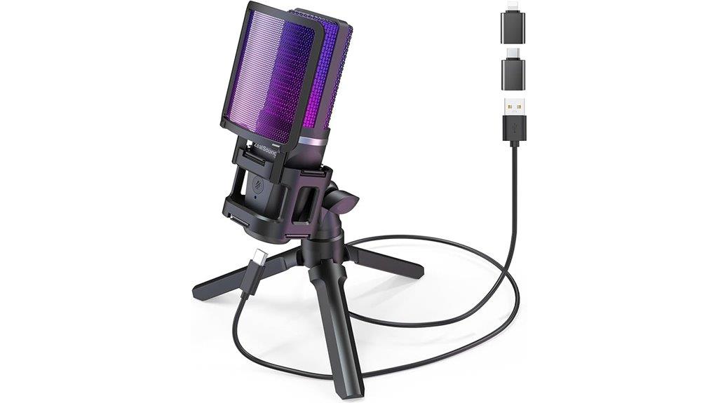 rgb usb microphone stand