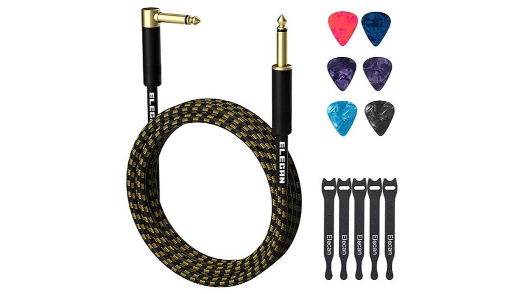 right angle guitar cable