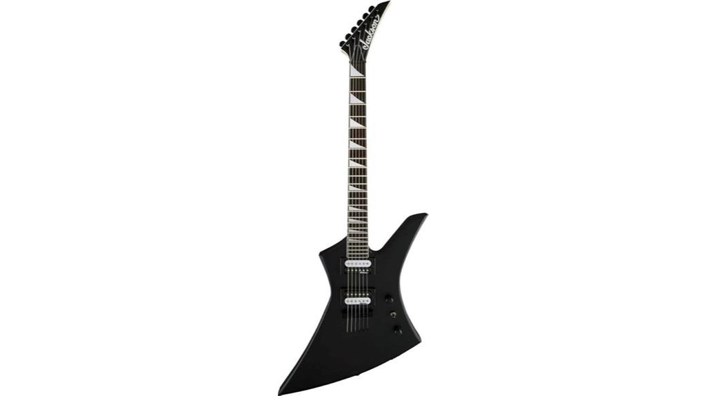 right handed satin black guitar