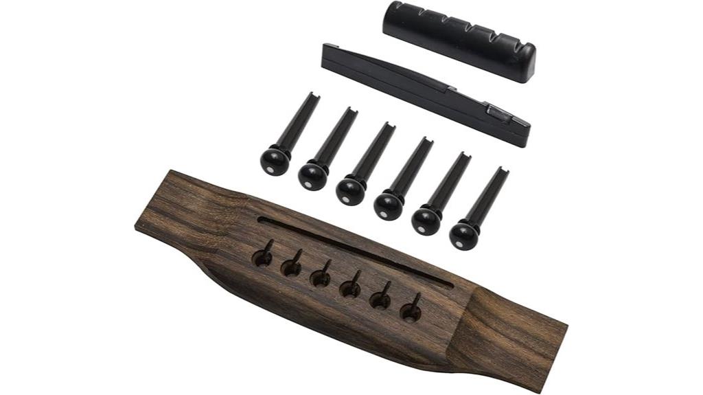 rosewood guitar bridge set