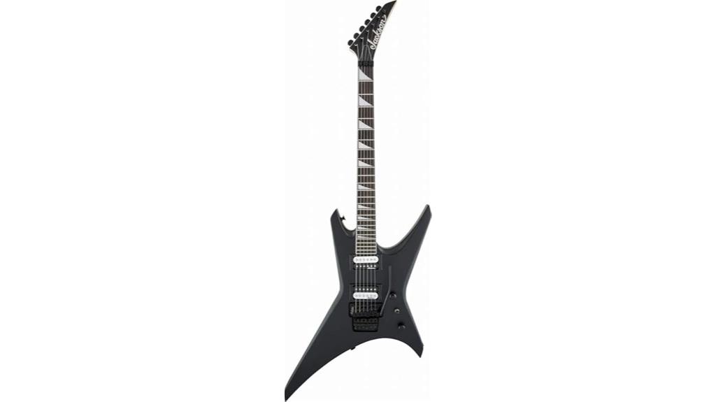 satin black electric guitar