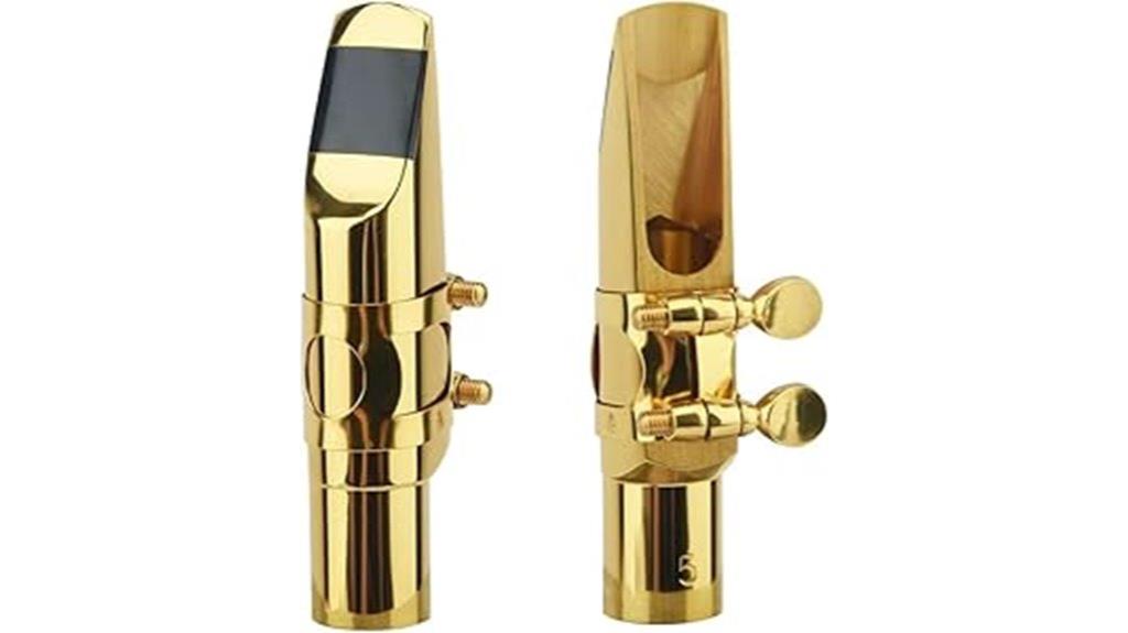 saxophone mouthpiece with accessories